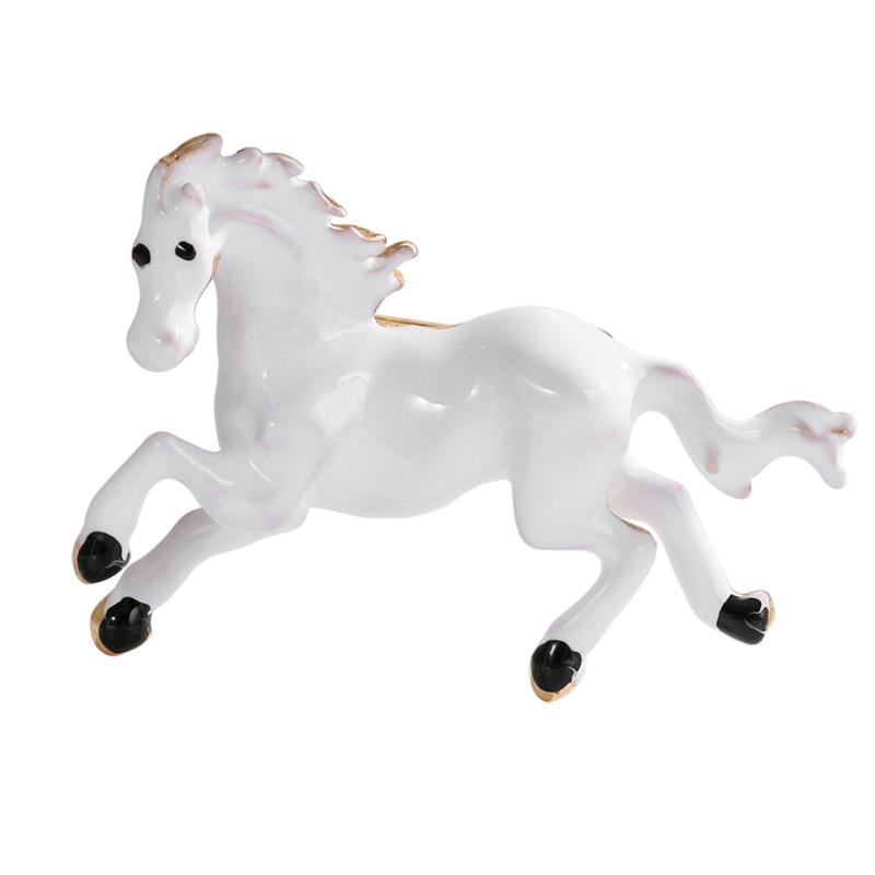 Luxury Vintage Horse Brooches For Women Men  Year Of The Horse Animal Party Office Brooch Pin Jewelry Accessories