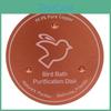 Disk Copper 9999percent Bath Bird Pure Copper Water Cleaner 1mm Thick With Stable Triple Point Support For Outdoor