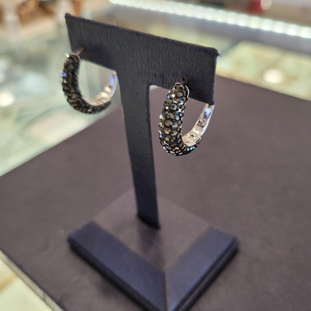 ARTRIA Chaîne en Cuir Bague Cubique E Boucles d'Oreilles Cristal OGGERFR0003PCF