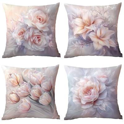 Christmas Easter Throw Pillow Cover Sofa Cushion Nordic Office Linen Cushion Cover Removable and Washable