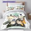 Cartoon Pattern Bedding Quilt Set Quilt Cover Pillowcase Home Decoration Birthday Gift (1 * duvet cover + 2 * pillowcase, without core)