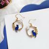 Fashion Cute Animal Kitten Leaf Dangle Earrings For Women Cat Rabbit Moon Flowers Asymmetrical Sweet Earring Girl Party Jewelry