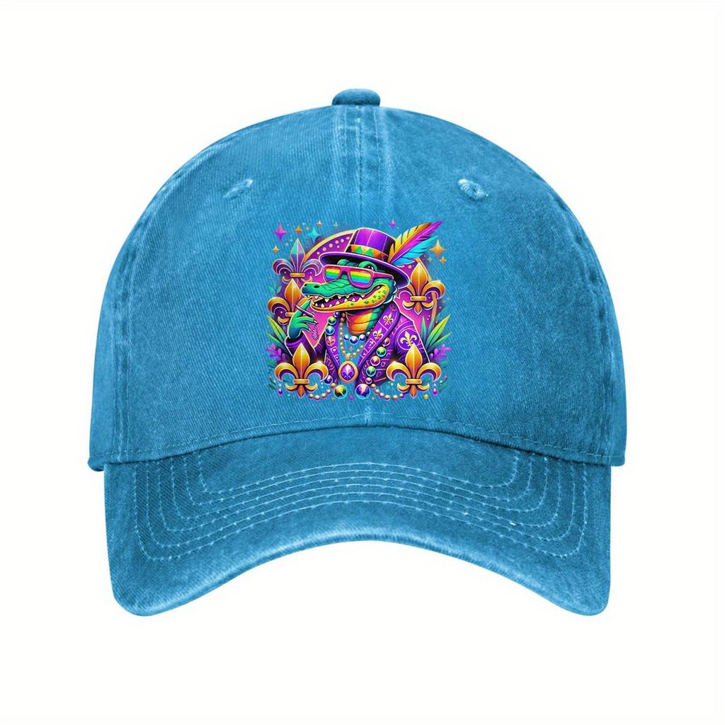 Mardi Gras Baseball Cap Adjustable Cotton Dad Hat for Men Women Casual Outdoor Activities