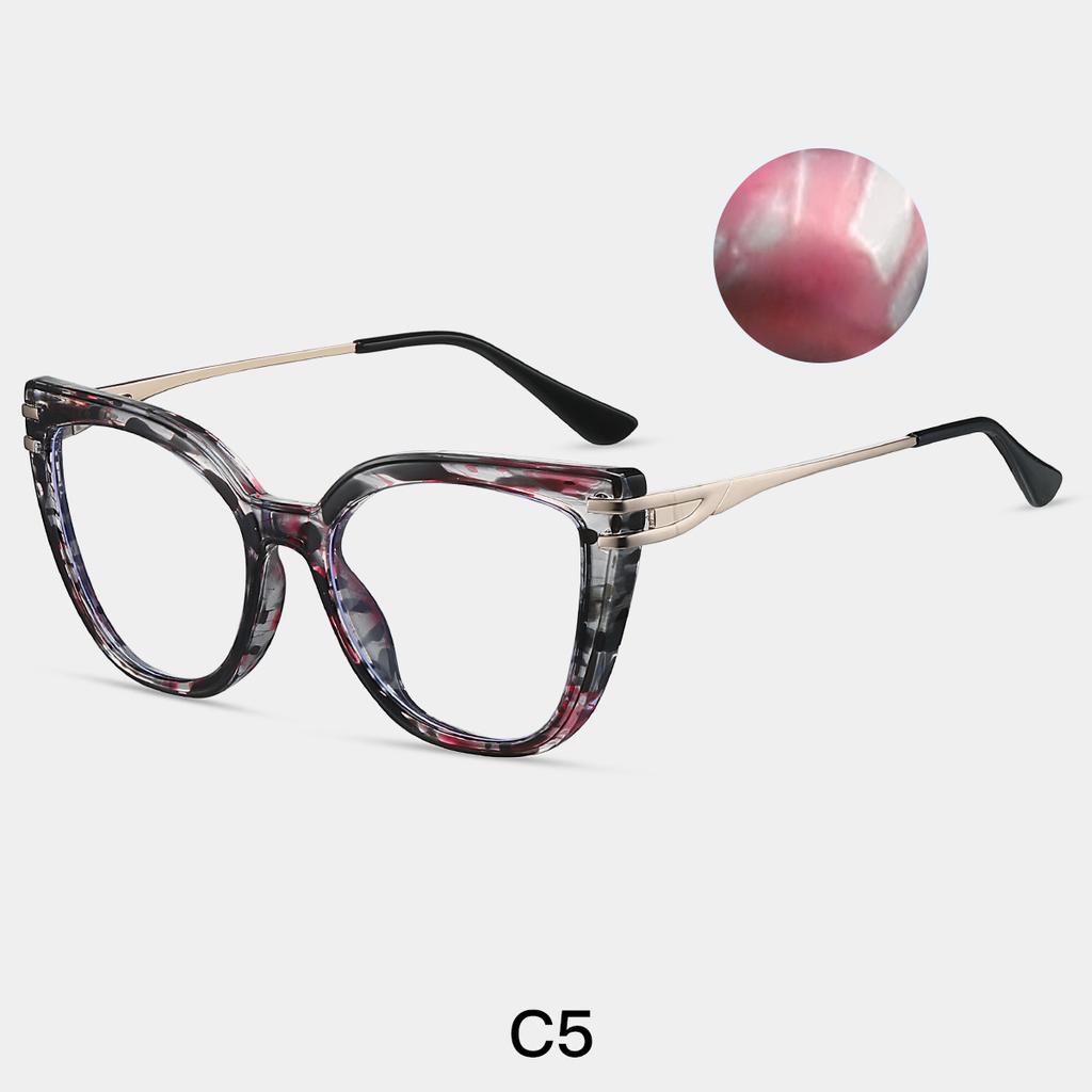 Anti Blue Light Cat Eye Reading Glasses Women Big Frame Luxury Trend Optical Computer Eyeglasses Presbyopic Events Plus +1