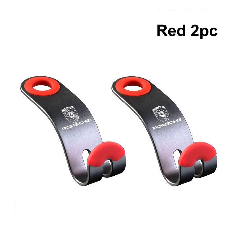 

2PCS Car Hooks Seat Headrest Organizer Holder For Porsche 911 Cayenne 918 Pajun 917 718 Panamera Macan Auto Storage Accessories