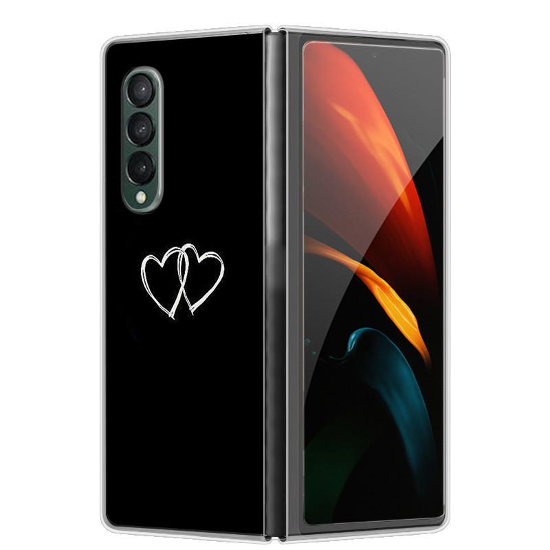 Etui na Samsunga Z Fold 5 Słodkie Modne Twarde Przezroczyste Etui na Telefon dla Samsunga Galaxy Z Fold5 5G ZFold 4 6 5G Powłoka Ochronna ZFold6