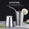 ZISIZ Industrial Style Stainless Steel Cups