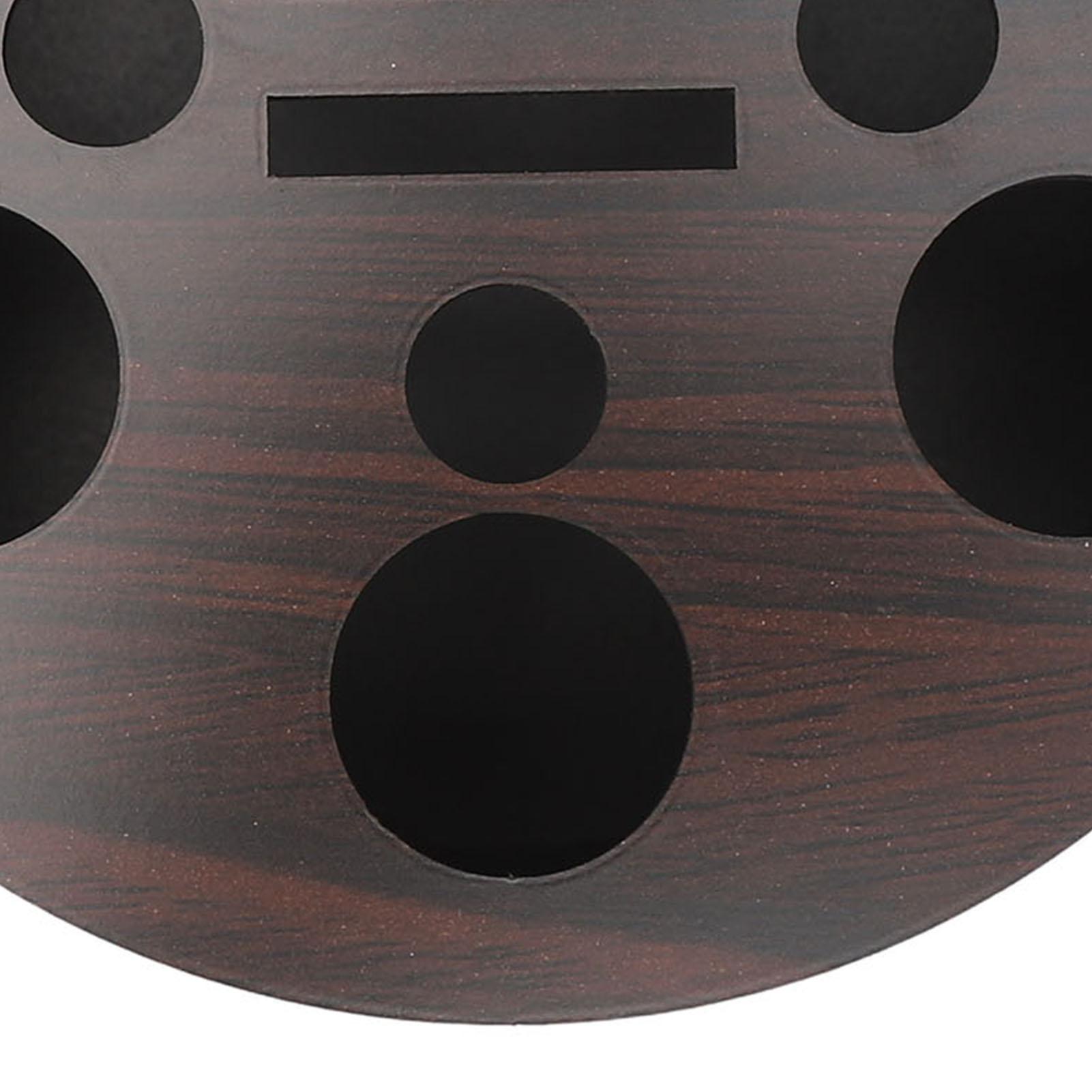 

Round Scissors Storage Holder Vintage Large Capacity Professional Wood Scissors Storage Box for Barber