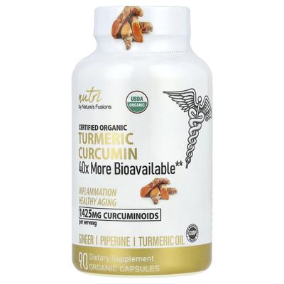 Nutri, Organic Turmeric Curcumin, 90 Organic Capsules
