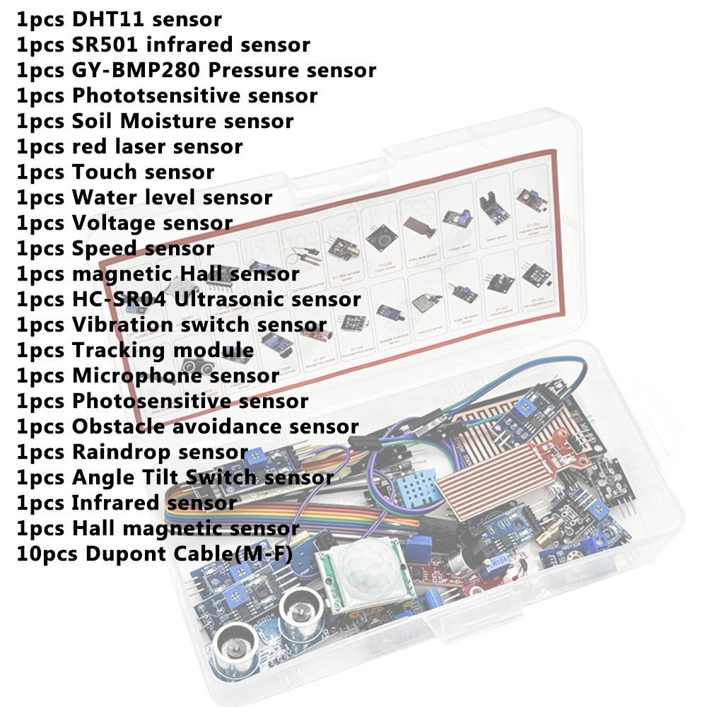 11 In 1 Sensors Moudles Starter Learning Kit For R1 Board&Raspberry Pico Electronic DIY Kit for R1 MEGA1161 with Box