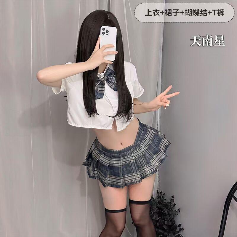 Fun pleated skirt underwear female sexy jk uniform seduction passion suit pure cute student skirt generation