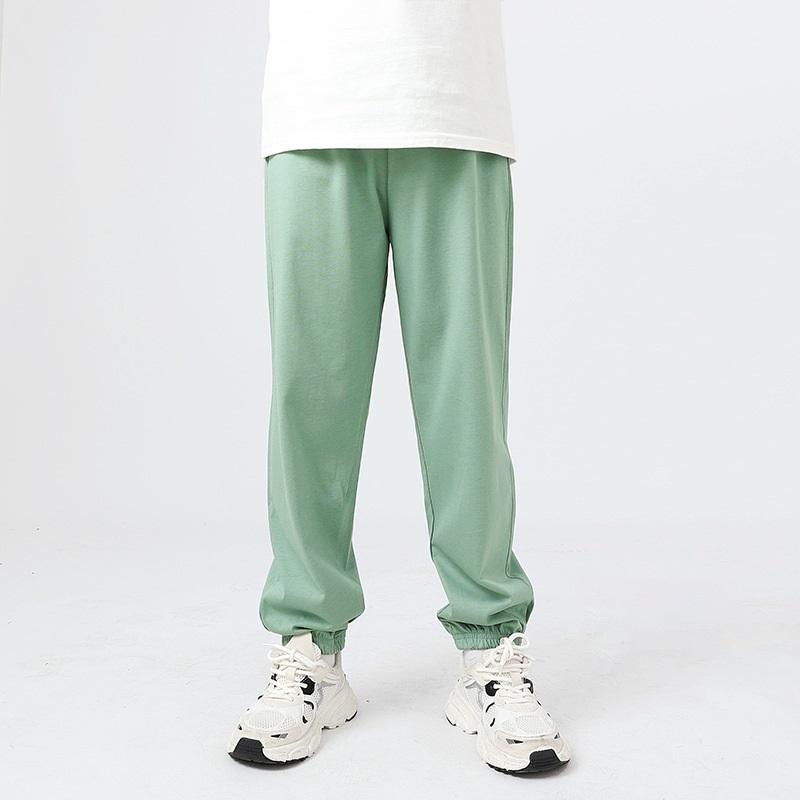 Pantalons d'été style coréen pour enfants, légers, anti-moustiques, pour filles et garçons, en coton tricoté, pantalons de sport longs, vêtements pour enfants, pantalons décontractés confortables