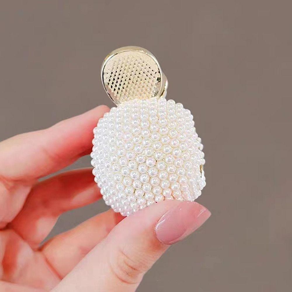 Pearl Rhinestone Hair Clip Headdress Hair Claws New High Ponytail Holder Women Girls