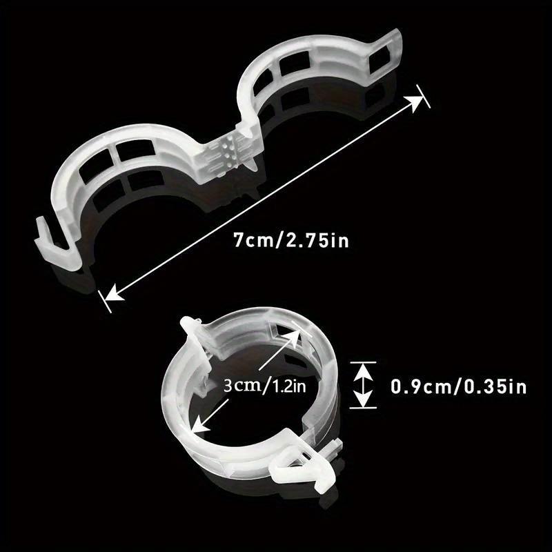 50 Stück gesicherte Pflanzenklammern aus Kunststoff, Upgrade-Pflanzenstützklammern, Gartenklammern für Kletterpflanzen, Kunststoff-Spalierklammern, Ranken, Gemüse, Pflanzenbefestigungsklammern