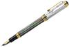 Xezo Maestro Fountain Medium Marine Tahitian Black White 18kt No Two Pens Are Pen, Nib, Iridescent, Origin, & Mother-of-Pearl, Gold-Plated Fittings.