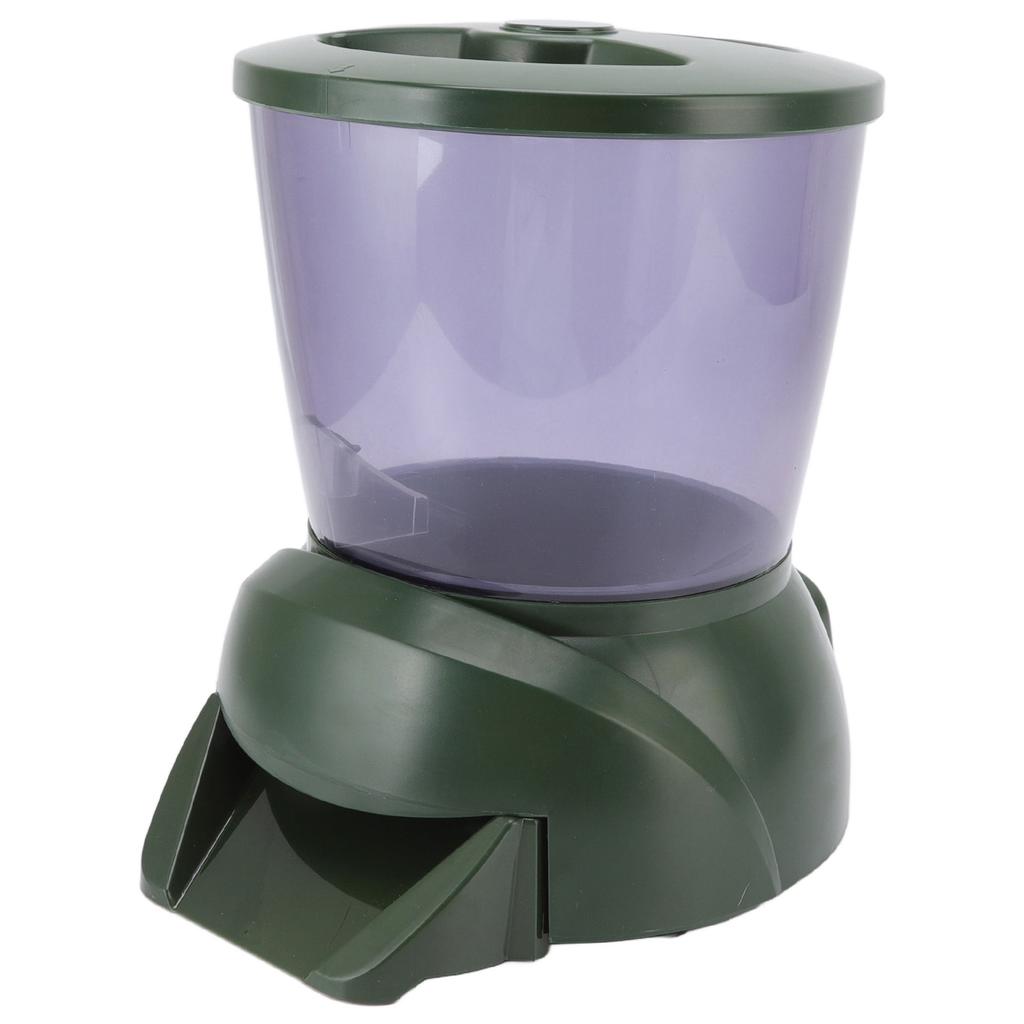 4.25L Automatic Fish Feeder LCD Screen Display Battery Powered Auto Pond Fish Food Dispenser for Fish Tank Aquarium