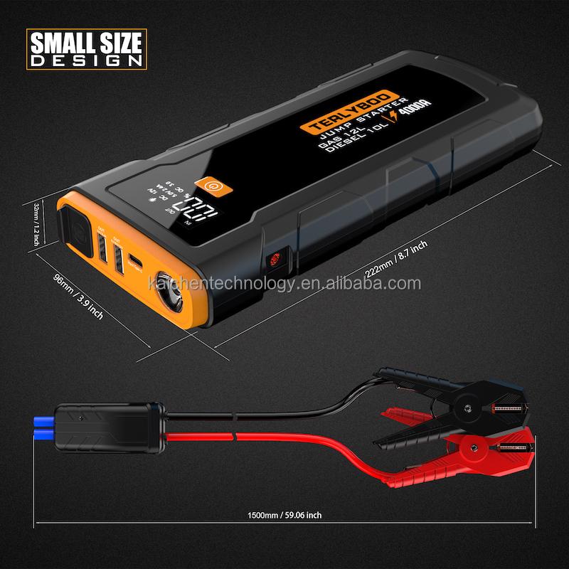 4000A 12V Battery Car Power Bank Jump Starter Portable Car Jump Starter