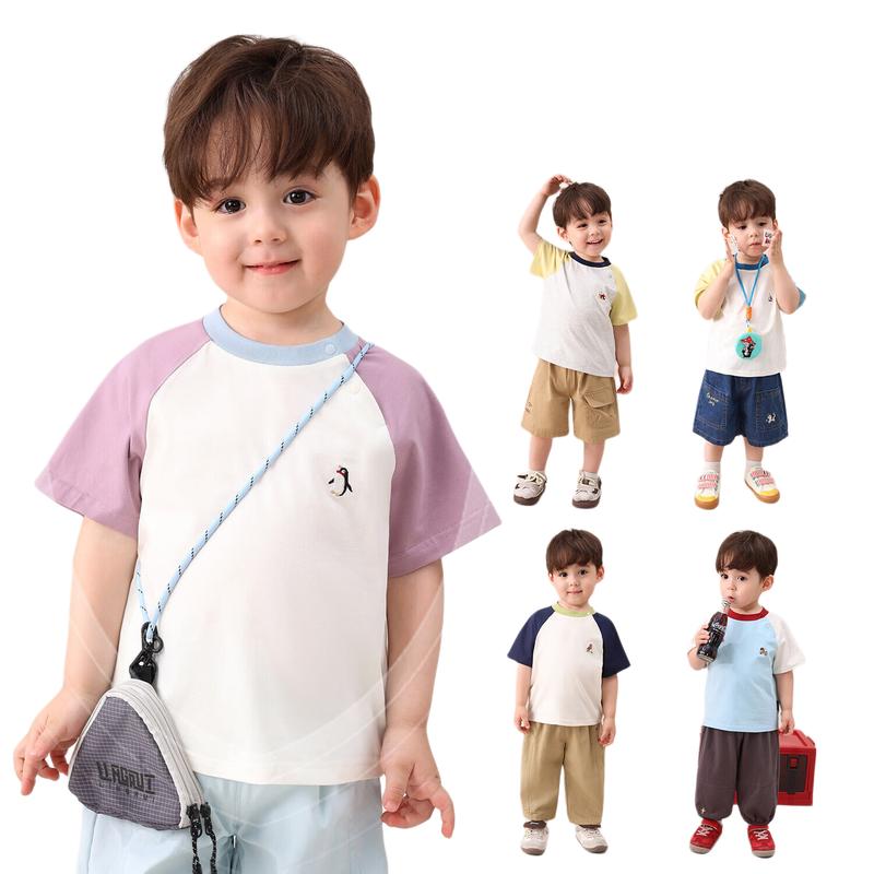 LUSON Boys' 10A Antibacterial Short-Sleeve T-Shirt
