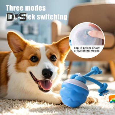 Interaktives Hundeballspielzeug, berührungsaktivierter rollender Quietschball, automatisch beweglicher böser Ball, Hundespielzeug für kleine, mittelgroße und große Hunde