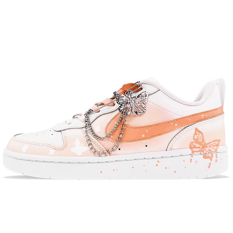 

Nike Court Borough Skateboard Shoes Women s Low top Orange BQ5448-100(Team40-GS) 35.5