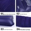 Portable Inflatable Travel Pillow: Lumbar Support for Camping, Train, Airplane, Nap, & Prone Sleeping