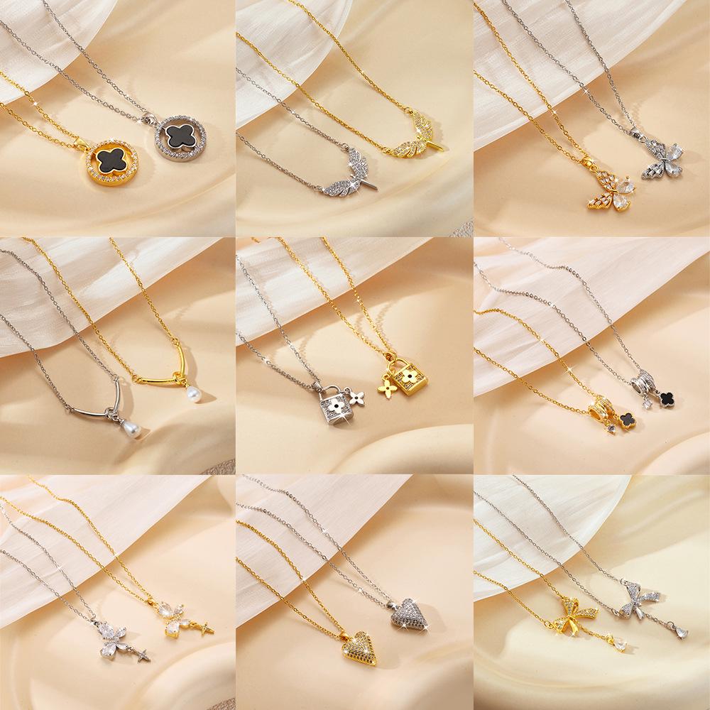 Simple Fashion Titanium Steel Women's Necklace - Non-fading, Luxurious, Versatile, Korean Style Clavicle Chain