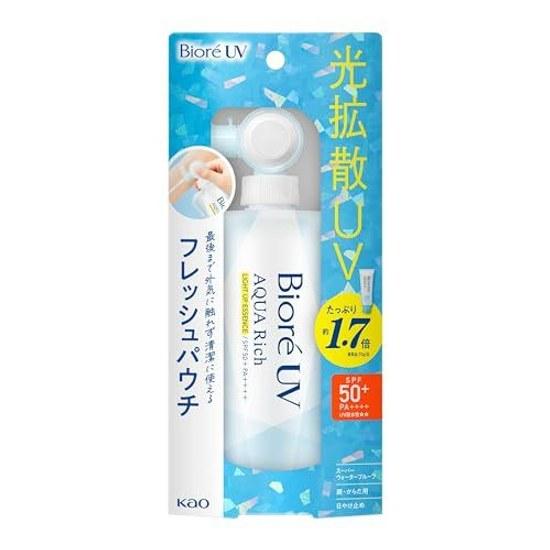 Bioré UV Aqua Rich Light Up Essence Fresh Pouch 120g Sunscreen SPF50