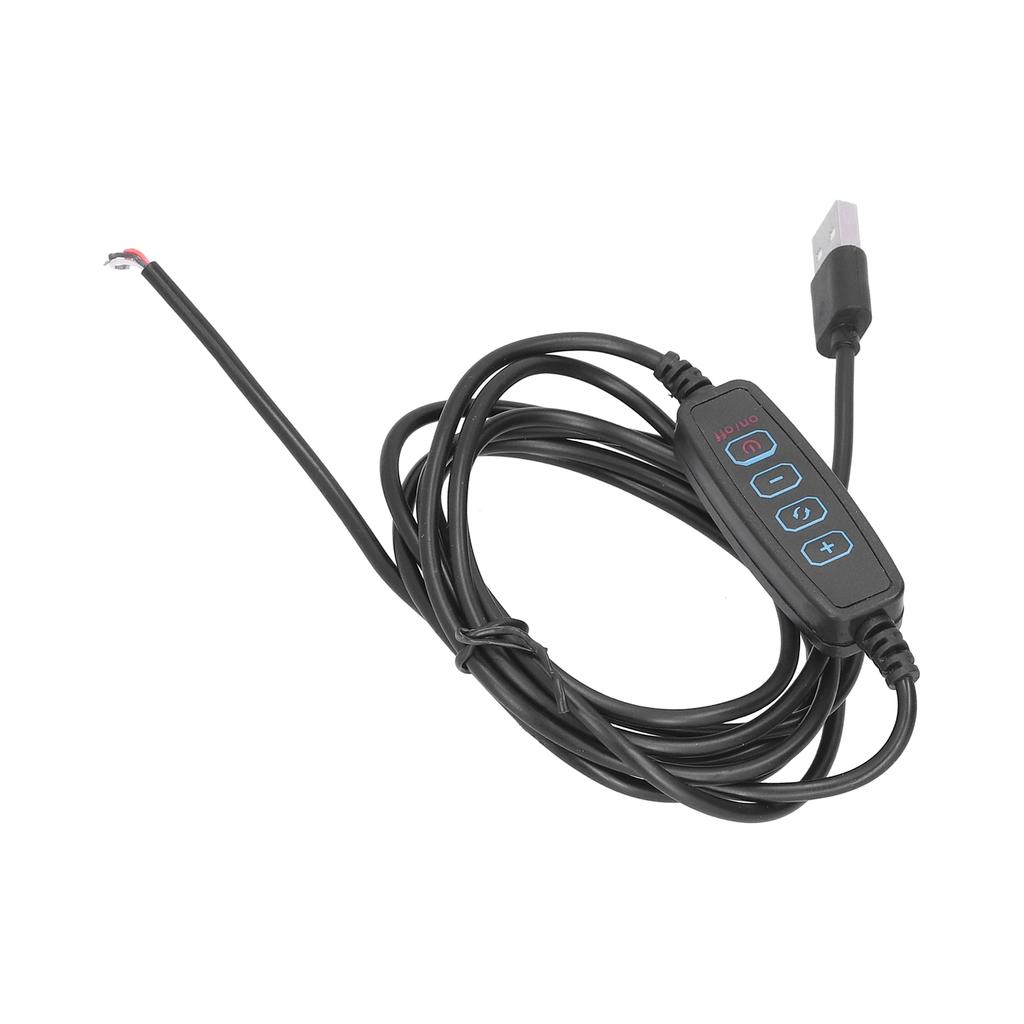 LED 2m Light Switch Cord Dimmable Universal USB Lamp Power Cord for 5V Lamp Outdoor Home