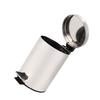 3L Household Stainless Steel Step Pedal Trash Can Dustbin Rubbish Garbage Bin Container