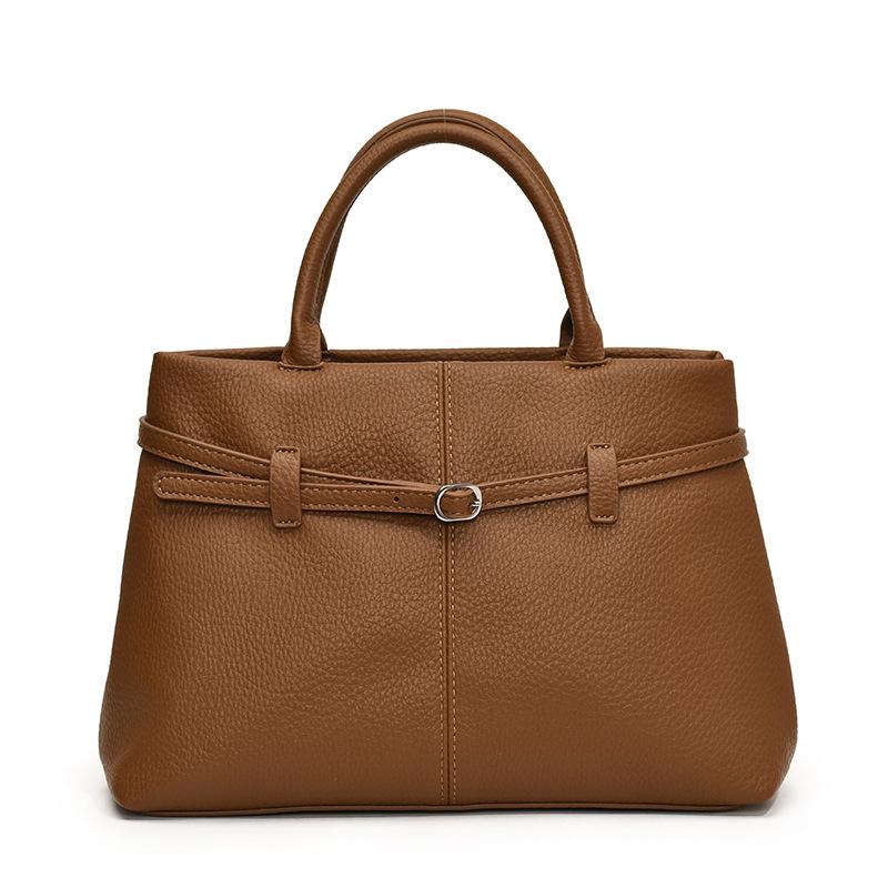 Textured retro bag women's large-capacity new autumn and winter casual shoulder handbag commuter tote bag