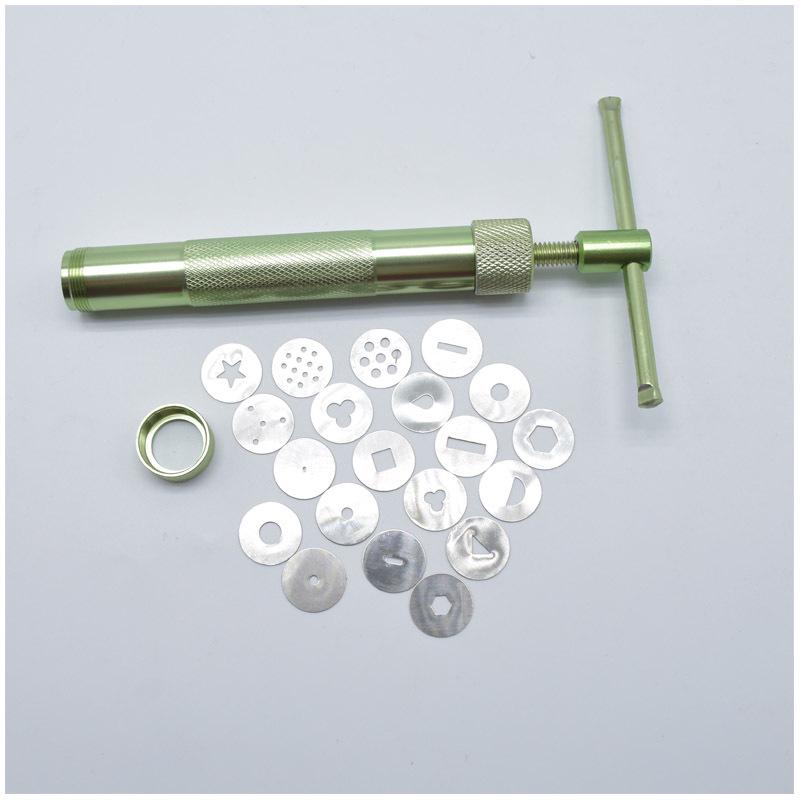 DIY Stainless Steel Clay & Baking Extruder Set - 20 Fancy Shaping Molds