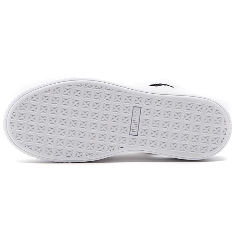 Puma Platform Trace Sports Sandals White Black Womens 365478-02
