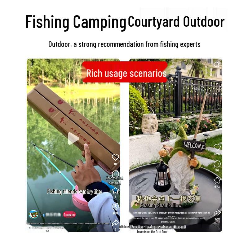 Mugwort Scent Stick for Outdoors: Camping, Fishing, Garden, and More (Not for Mosquito Repellent)