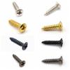 50Pcs Electric Guitar Panel Screw Guitar Socket Iron Core Cover Guard Plate Installation Fix 6 Coloering Screw 6