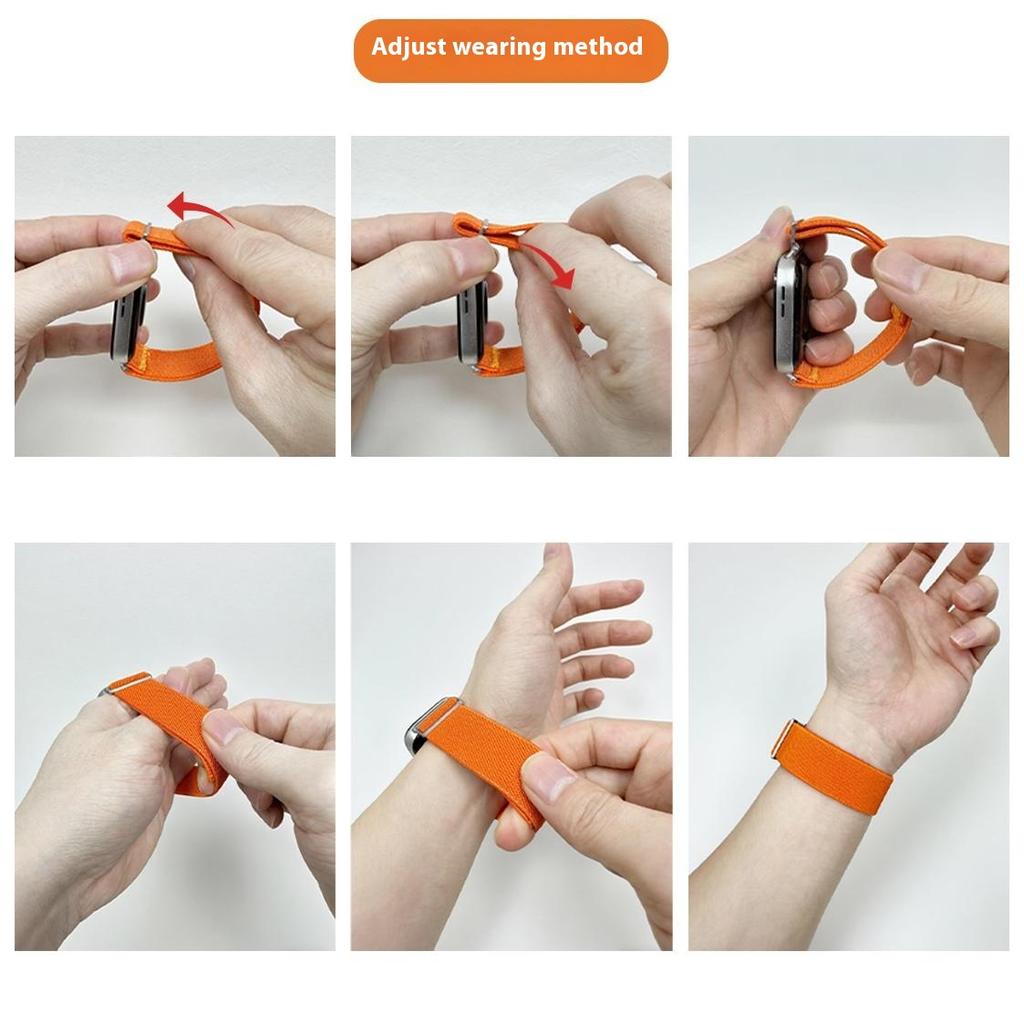 Nylon Watch Band for Xiaomi Smart Band 9 Pro/8 Pro/Redmi Watch 5/4 Adjustable Elastic Replacement Strap