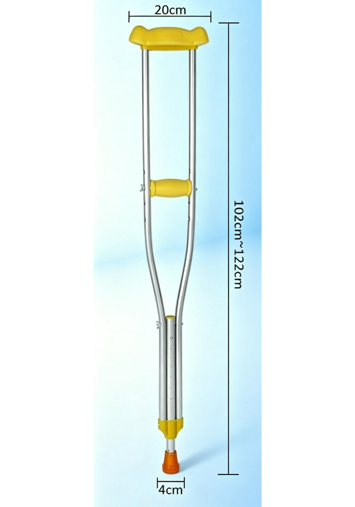 Adjustable Aluminum Alloy Underarm Crutches for Elderly Rehabilitation – Non-slip, Portable, and Double Support.
