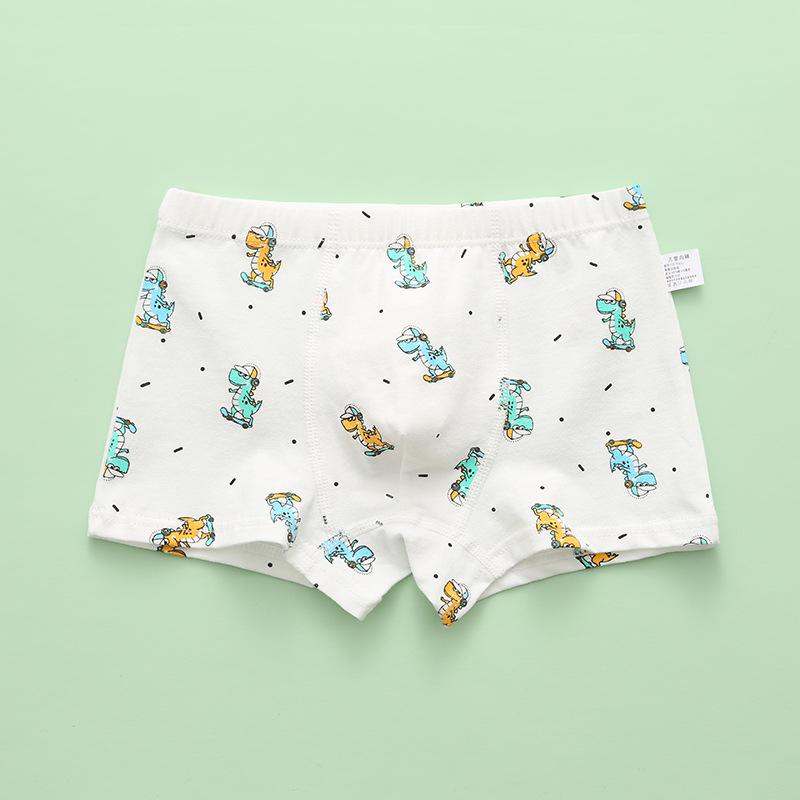Dětské kreslené bavlněné boxerky se středním pasem - Prodyšné studentské spodní prádlo třídy A