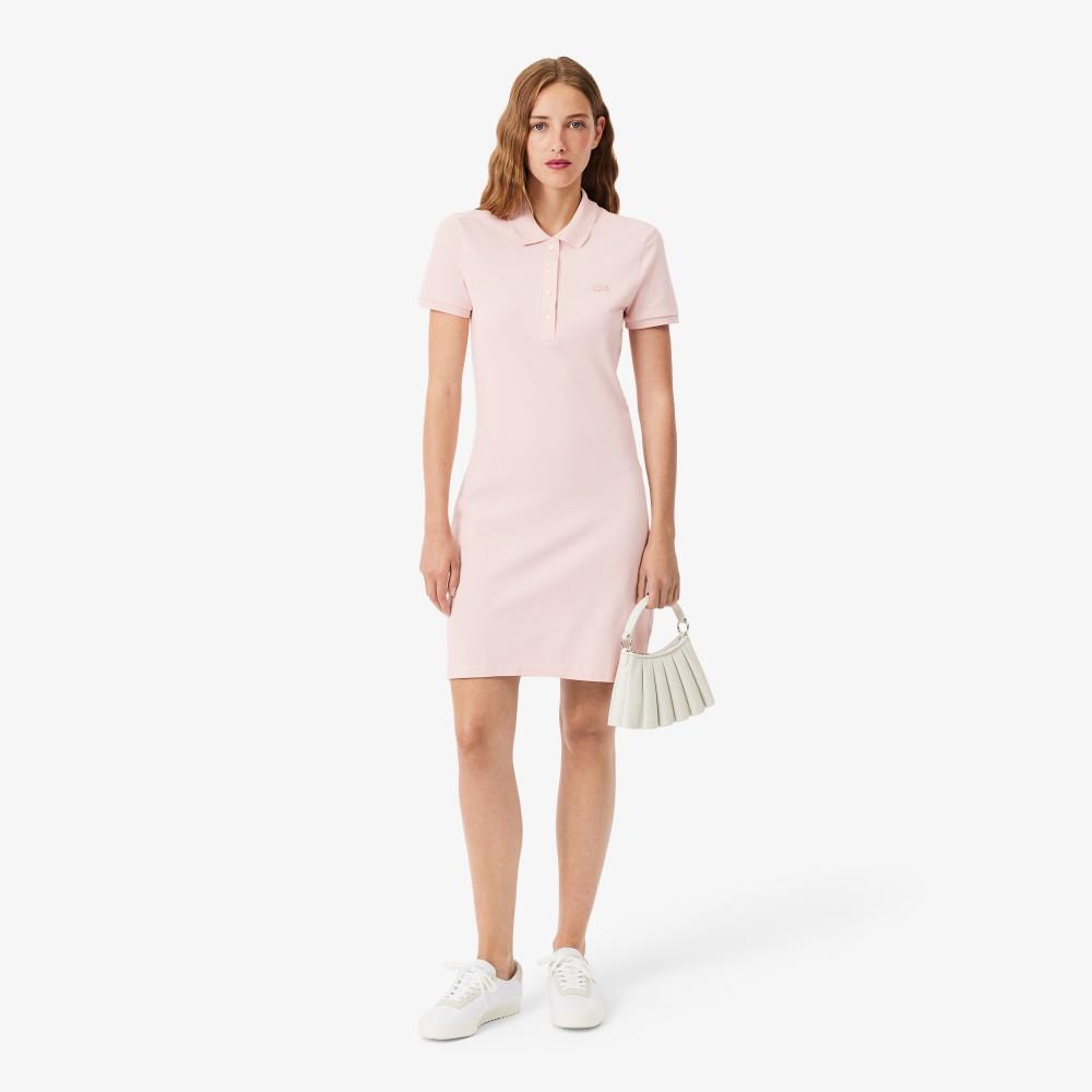 [lacoste] Женское мини-платье-поло приталенного кроя из пике EF5473-56GADY 34