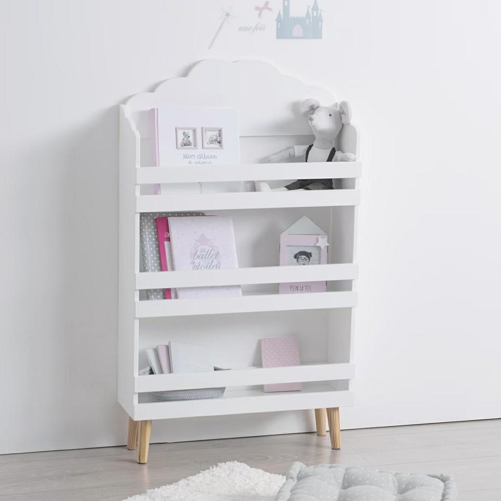Nuage Children's Bookcase White