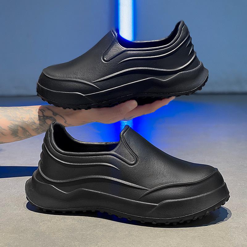 Outside slippers chef shoes men's bag head slippers men's ultra-light home garden drag waterproof and lightweight net shoes work