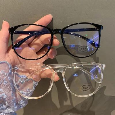 Occhiali da vista vintage anti luce blu, occhiali da computer da ufficio, unisex, con montatura rotonda, anti radiazioni, occhiali da gioco per videogiochi, uomo donna