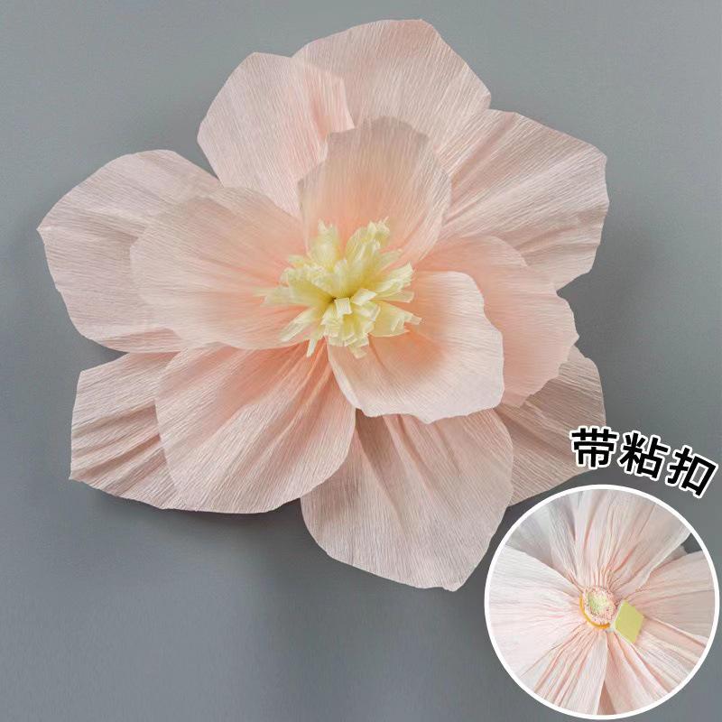 

3D цветы из крепированной бумаги для свадьбы, витрин магазинов и вечеринок 20 cm