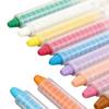 Kids Dust Free Chalk 12 Colors Washable Outdoor Art Chalk Smooth Writing Crayons for Blackboard Whiteboard, Playroom School