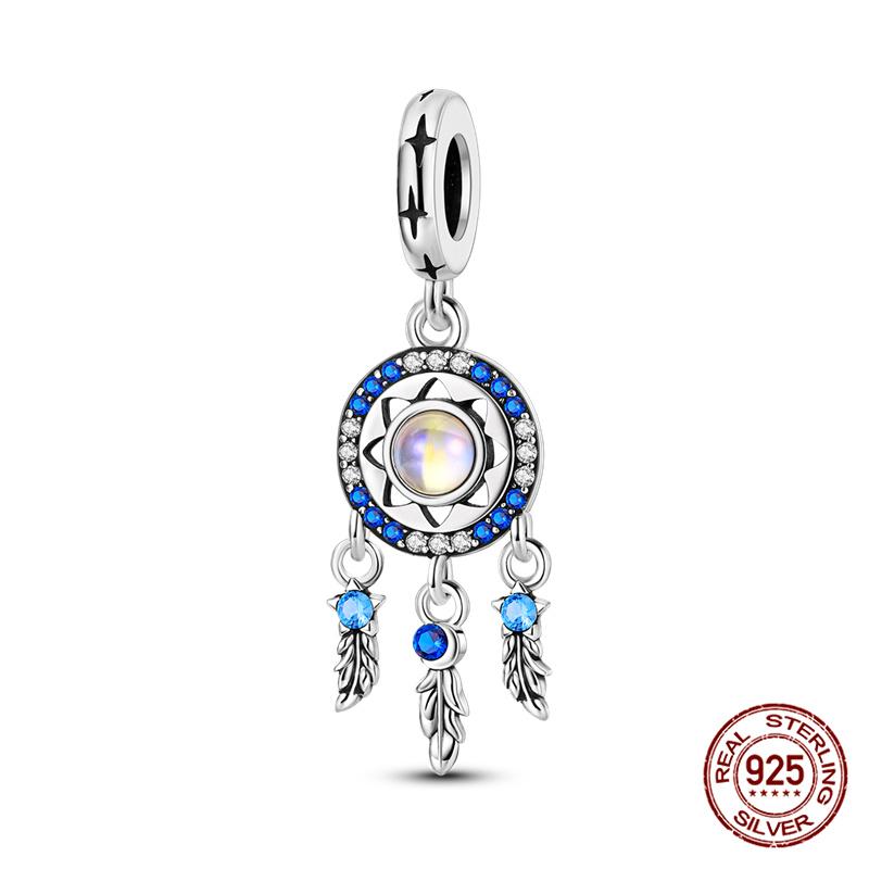 Compatible With Charm Bead Charms Ideal For Authentic Bracelets 100 copper Blue Dream Catcher Beaded Do It Yourself Jewellery Making Womens Gifts
