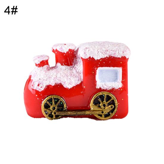 

Смола Рождественский олень Санта-модель миниатюрный пейзажный сад бонсай орнамент 4#