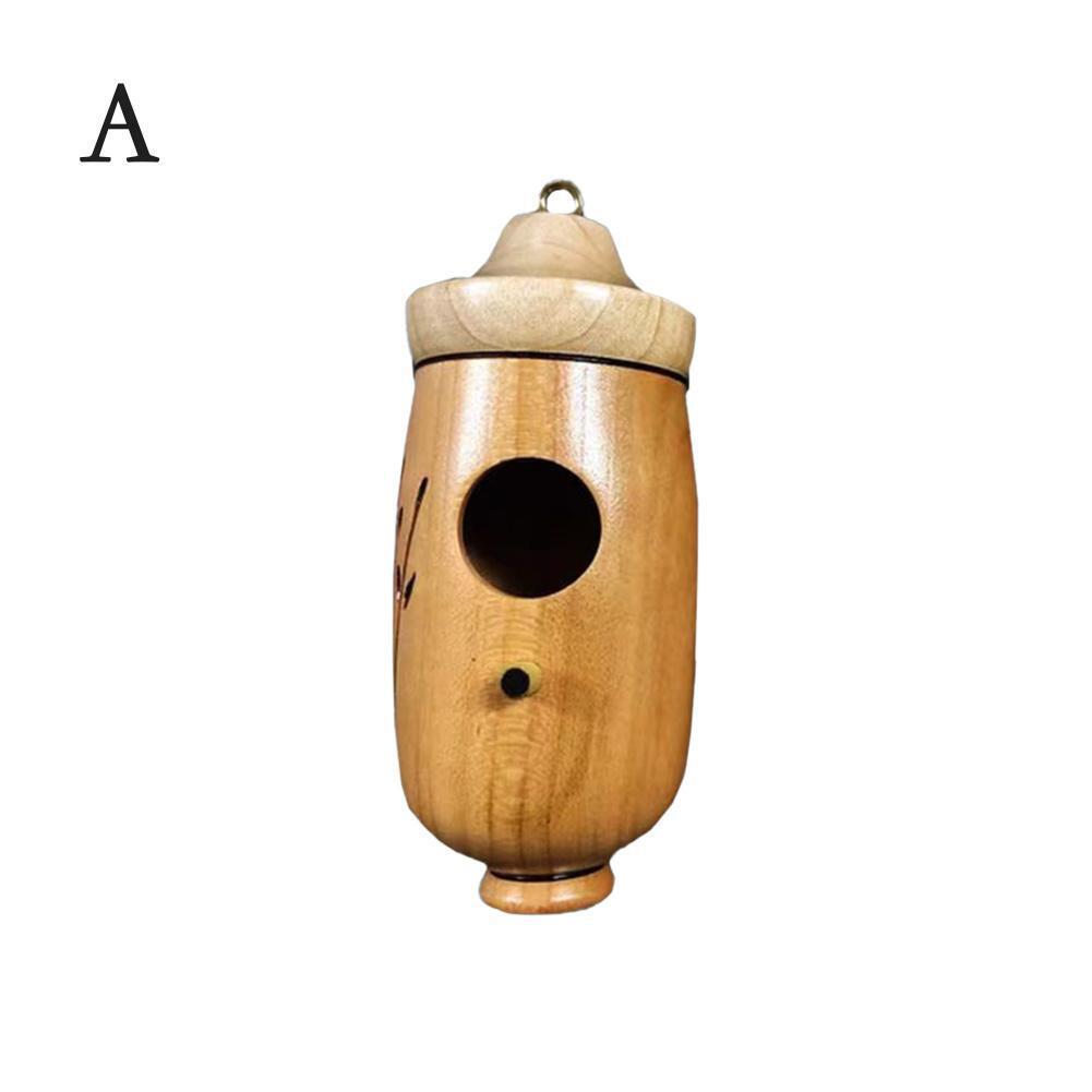 

1 шт. Домик для колибри для подвешивания и гнездования на открытом воздухе, деревянный скворечник