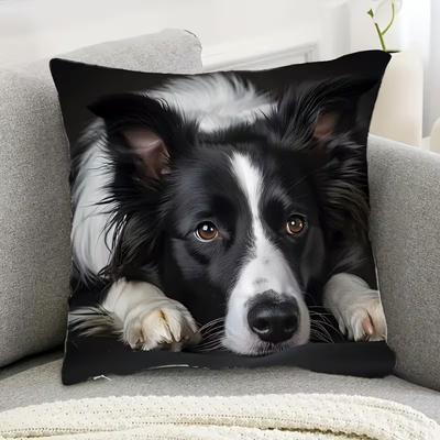 Niedlicher Tierprint Kissenbezug: 2D-Flachdruck, keine echte Stickerei, Nachtsofa Nachtsofa-Kissen