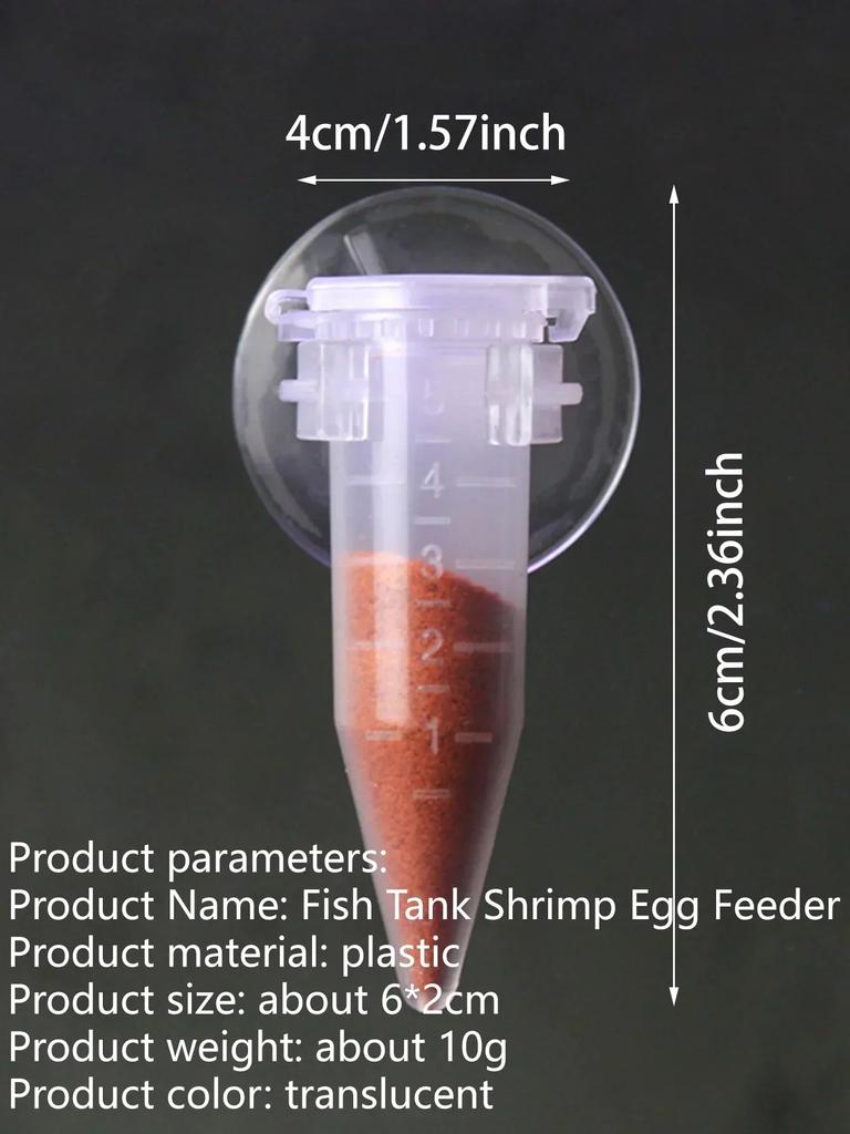 Automatischer Fischfutterspender Kegel Garnelenei Wurm Trichter Becher Fütterungswerkzeug Ring Zierbecken Aquarium Zubehör Mit Saugfuß