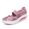 New popular large-size women's shoes casual hand-woven shoes thick-soled breathable single shoes cover feet lazy shoes travel shoes
