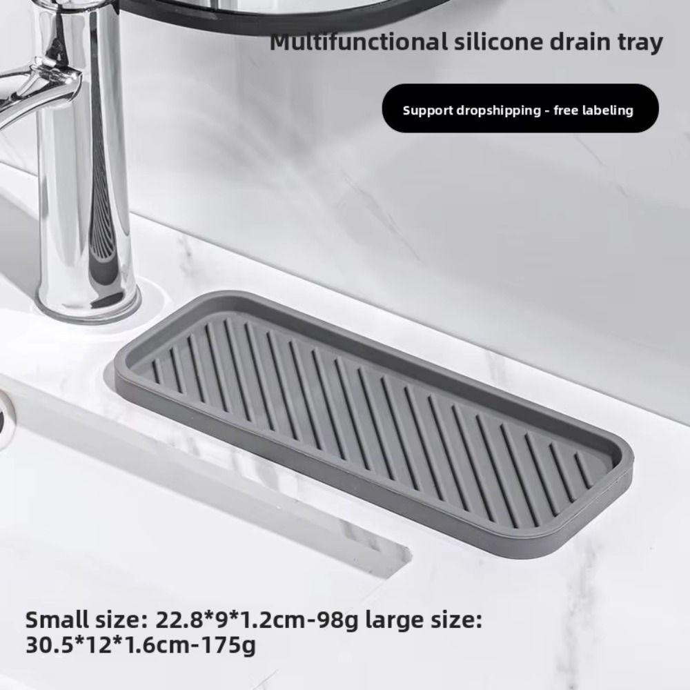 Simple Sink Organizer Non-Slip Water Cup Organizer Tableware Storage Mat  Kitchen